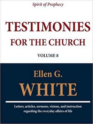 cover image of Testimonies for the Church, Volume Eight